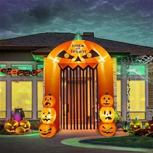 Kalolary 7,9 Piedi Decorazioni Gonfiabili Zucca | Decorazioni Zucca Gonfiabili con Decorazioni per Feste per Interni ed Esterni Casa Famiglia Cortile Prato Giardino
