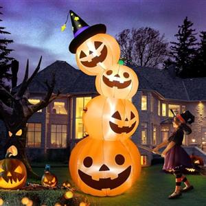 Kalolary 7,9 Piedi Decorazioni Gonfiabili Zucca | Decorazioni Zucca Gonfiabili con Decorazioni per Feste per Interni ed Esterni Casa Famiglia Cortile Prato Giardino