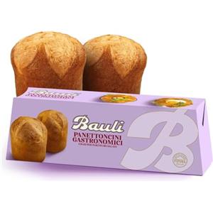 Generico Panettoncini Gastronomici Bauli, Mini Panettoni da 320g, Senza Canditi e Uvetta, Confezione da 1 o 3 Pezzi (1 Confezione)