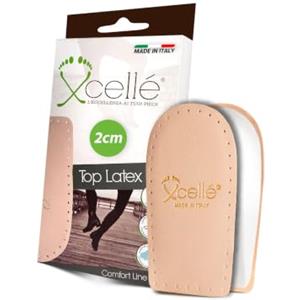Xcellé Solette Plantari Rialzate Uomo Donna 2 cm, Alzatacco in Pelle Naturale e Lattice, Rialzo Tallone per Scarpe, Alzatacchi Morbidi e Traspiranti, Made in Italy, 1 Paio (39/42), Suolette