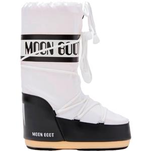 Moonboot - Doposci - Moon Boot Icon Nylon Black White per Uomo - Taglia 35-38 - Bianco