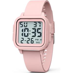 DTKID Orologio Digitale Sportivo Impermeabile per Uomo e Donna | Orologio Outdoor con Retroilluminazione LED, Sveglia, Cronometro e Visualizzazione Data
