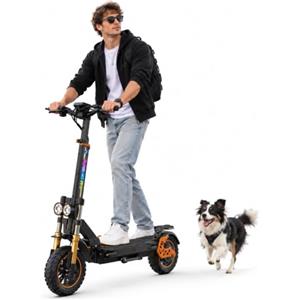 Ruitoo M5 Pro Monopattino Elettrico, Scooter Pieghevole, Batteria 48V 20.8Ah, Autonomia Massima 70-80km, Pneumatici All Terrain 11 Pollici, 3 Modalità Di Velocità, Display Intelligent