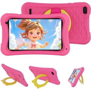 DigiLand Android Tablet Bambini 7 Pollici,4GB RAM + 32GB ROM (espandibile), Controllo Parentale, App Bambini Preinstallate, Doppia Fotocamera, con Custodia Protettiva (Caricabatterie non incluso)