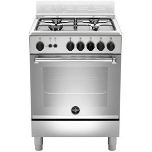 LA GERMANIA - Cucina a Gas AMN664GXV / 24 Serie Americana 4 fuochi 60x60 cm Csse A+ Colore Acciaio inox