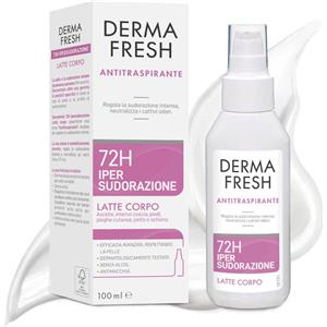 meda pharma spa Dermafresh 72H Ipersudorazione Latte Corpo Antitraspirante da 100 ml