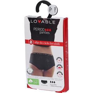 Lovable Period Panties Culotte Flusso Abbondante Nero Small 1 St
