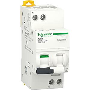 Schneider Electric ACTI 9 iCV40 1PN C 10A 30mA AC RCBO