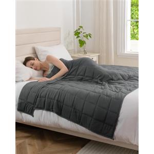 Good Nite Coperta ponderata per adulti, antistress, coperta pesante per sensi calmi (grigio, 8 kg, 150 x 200 cm)