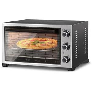 Wintem - Fornetto Elettrico 32L da 1420W con Timer 90 Minuti, Termostato 230°C, Cottura Omogenea, Griglia Inclusa, Ideale per Pizza, Dolci e Piatti Gratinati