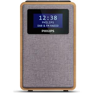 Philips TAR5005/10 Radio Orologio Digitale Grigio Legno