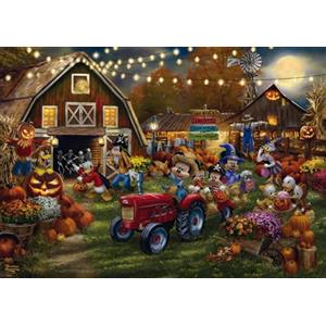 Schmidt 58048 Disney, Topolino & Minnie Pumpkin Festival, Thomas Kinkade, 1000 pezzi puzzle