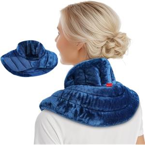 Comfytemp Cuscino Cervicale Termico per Microonde, Peso Aggiuntivo 1,1 kg | Superficie Ultra-dolce, Cervicale Riscaldante Calore Umido Naturale, Scaldacollo Cervicale Microonde, Ideale per Papà e Mamma