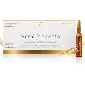 Cosmofarma Royal Placenta Lozione Fluida Capelli 12 Fiale da 10 ml | Trattamento Anticaduta Cosmetico per Cuoio Capelluto e Capelli Deboli