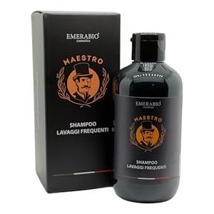 Emerabio cosmetics Shampoo Lavaggi Frequenti 250 ml - Con Olio di Jojoba, Proteine della Seta, Cheratina e Pantenolo - Capelli Morbidi, Leggeri e Luminosi - Dermatologicamente Testato,Senza SLS/SLES, Parabeni o Siliconi