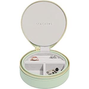 Stackers - Portagioie rotondo da viaggio, colore: Verde salvia