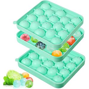 Webake Stampo rotondo in silicone per cubetti di ghiaccio, 2,8 cm, per cocktail, whisky, tè, caffè