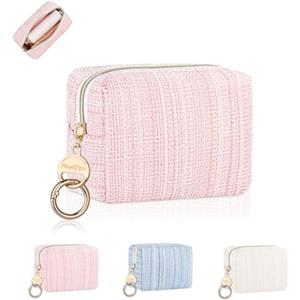 Playexen 10 * 5 * 8cm Mini Trousse da Borsetta Ragazza per Rossetto Trucchi Donna Borsa Piccola Porta Truccho Cosmetica Organizer Makeup Accessori Utili da Viaggio per Idee Regalo Amica Compleanno(Blu)
