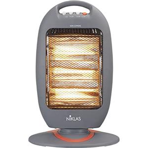 Briconess.com Stufa caldobagno alogena elettrica oscillante 1200 W Niklas Baby