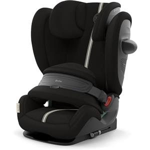 CYBEX Gold Seggiolino Auto Pallas G2 i-Size Plus, Moon Black | Da ca. 15 Mesi a 12 Anni, 76-150 cm, Poggiatesta Reclinabile, Protezione da Impatto Laterale Integrata