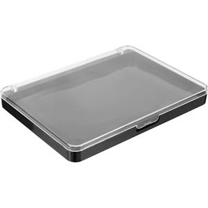 Zerodeko Palette Magnetica per Trucco Vuota Chiusura Magnetica, Vassoio Portatile per Ombretti, Rossetti e Fard, Organizer Compatto Nero Lucido per Make-up Personalizzato