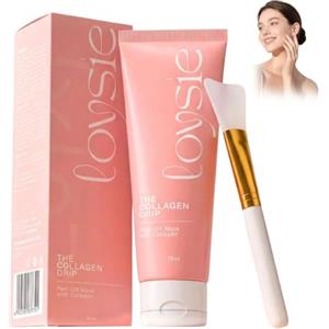 Brinxel Loysie Maschera Coreana al Collagene, Peel Off Idratante 75ml | Aspetto più liscio, sensazione di freschezza, texture leggera, facile da stendere, formato pratico