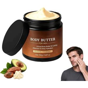 Generic Burro Corpo Ai Feromoni Per Uomo, Idratanti Per Il Corpo (1 pezzo) | Crema idratante profumata per uomo, crema idratante arricchita con profumo per pelle secca con oli di karité, oliva e cocco