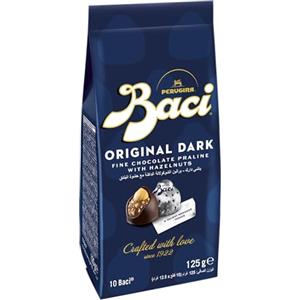 Baci Perugina Classico Cioccolatini Fondente Luisa con Gianduia Nocciola, 125g