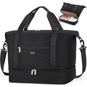 ETRONIK Bagaglio a Mano 40x30x20 Ryanair, 24L Borsone da Viaggio | Travel Bag per Transavia Wizzair, Borsone Palestra con Scomparto Scarpe, Borsa Parto Ospedale Mamma Borsa Weekend, Nero