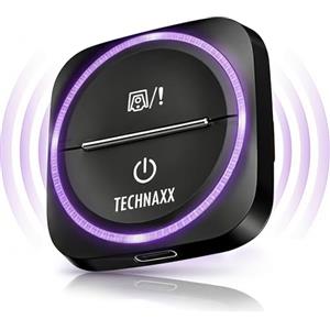 Technaxx Secure Drive Mini, dispositivo di avviso traffico con integrazione Blitzer.de - avvisi di pericoli stradali e velocità, notifiche LED, USB-C, compatibile con CarPlay e Android Auto - TX-387
