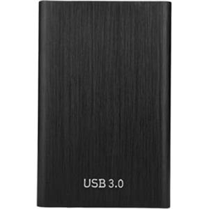 TRyYCB Disco rigido esterno portatile da 1 TB Dispositivi compatibili con tablet di archiviazione in metallo Plug And Play da 25 pollici(Black)