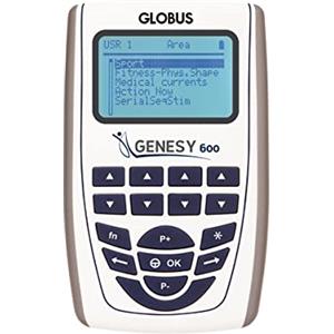 GLOBUS | Genesy 600, Elettrostimolatore a 4 Canali | 149 Programmi, prodotto professionale per utenti esigenti e professionisti della riabilitazione