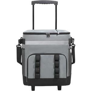 Generico Borsa Frigo con Ruote | Isotermica a Tenuta Stagna,35L, Rivestimento Impermeabile | Per Viaggi Outdoor, Spiaggia, Spesa, Giardino, Feste