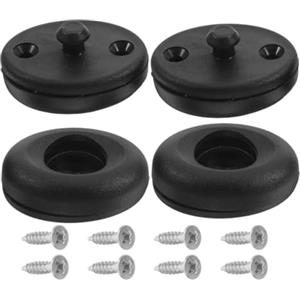 YARNOW 2 Set di Bottoni per Muta da Sub in Acciaio Inox con sgancio rapido | Chiusura a scatto in plastica nera, regolazione semplice e fissaggio sicuro, per mute da snorkeling e abbigliamento subacqueo