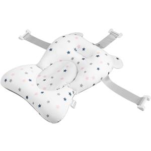 Dajiopao Riduttore Vaschetta Bagnetto Neonato, Cuscino Di Supporto Antiscivolo Regolabile Per Vasca Da Bagno, Accessorio Per La Cura Del Bambino Con Fibbie E 3 Cinture Di Sicurezza