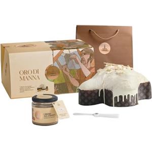 Generico FIASCONARO colomba ORO DI MANNA con vasetto Crema Spalmabile alla Manna - Prodotto Made in Italy e Sicilia - Scatola Regalo + Busta - Peso 1000 gr - Prodotto Made in Italy e Sicilia -
