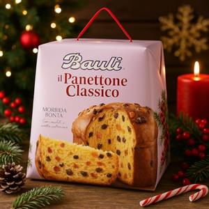 Generico Panettone Classico Tradizionale 700g Con Uvetta Dolce E Canditi Morbidi, Dolce Soffice Da Forno Tipico Delle Feste Natalizie, Idea Regalo Elegante E Dessert Perfetto Per Tavola E Occasioni Speciali