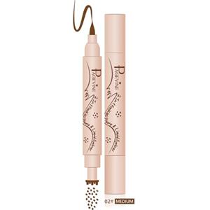 YIAE 2 in 1 Freckle Maker e Eyeliner, Penna per Lentiggini Finte con 6 Punti Irregolari Naturali, Punta Spugna Antisfilamento, Waterproof e 24H, Ideale per Makeup Quotidiano e Festival - 2.0 Medio