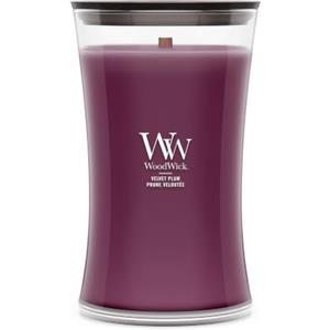 WoodWick Grande a Clessidra Candela Profumata | Velvet Plum | con Stoppino Scoppiettante | Durata della Combustione: fino a 130 Ore