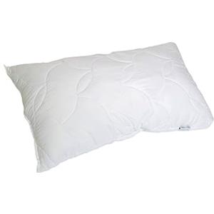Talamo Italia - Cuscino per letto, 100% Made in Italy, Guanciale in fiocco di Memory, Anallergico e Traspirante, 73x44xh14 cm