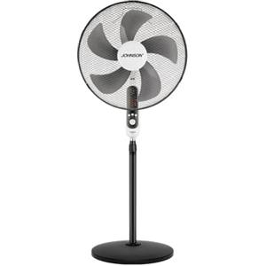 Johnson Matrix Ventilatore a Colonna 50 cm con Telecomando | 60W, 3 Velocità, Timer 0-7,5 Ore, Altezza 130-163 cm, 3 Modalità Operative, Oscillante o Fisso