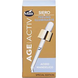 Matt, Siero Peeling Illuminante con Acido Mandelico 30 ml | Siero Viso con Ingredienti Naturali, Ideale per una Pelle Luminosa, Uniforme e Levigata, Azione Esfoliante e Purificante