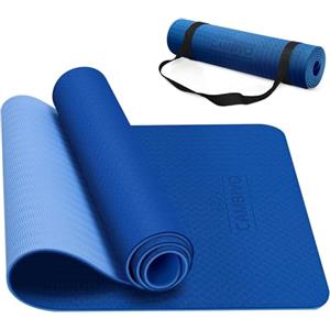 CAMBIVO Tappetino Yoga Antiscivolo 8mm | 183 x 61cm Tappetino Palestra Spesso in TPE, Yoga Mat Tappeto Pilates Fitness Alta Densità con Tracolla