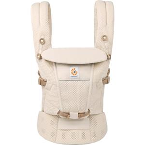 Ergobaby Marsupio Adapt per neonati e bambini 0 a 48 mesi | 3-Positionen SoftFlex Mesh Ergonomische Babybauchtrage Rückentrage Baby-Tragetasche, 3,2-20,4kg, Natural Beige