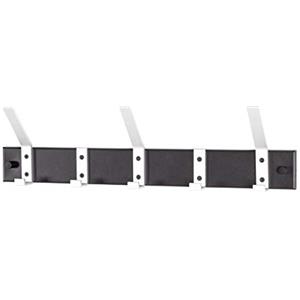 HAKU Appendiabiti Alu, Nero, Alluminio, Metallo - Dim. L 50 cm x A 14 cm x P 8 cm, Stile Moderno