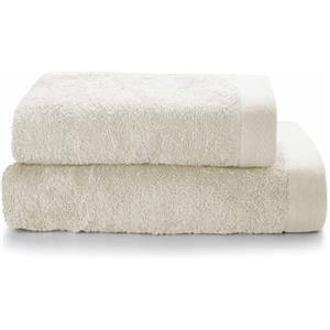 Osama Home SWEET HOME - Asciugamani Bagno Viso e Bidet in Spugna di Cotone Certificato OEKO-TEX e Filati Riciclati, Set con Asciugamano Bagno 50x100 e Ospite 40x50 Morbido, Assorbente e Resistente