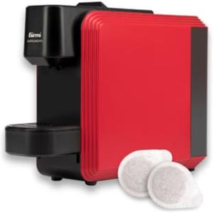 Girmi MC75W Macchina da Caffè a Cialde Caffè Concerto, Rosso | Per cialde in carta, espresso e caffè lungo personalizzabili, 1400 W, 20 bar, espulsione automatica e serbatoio da 1 L