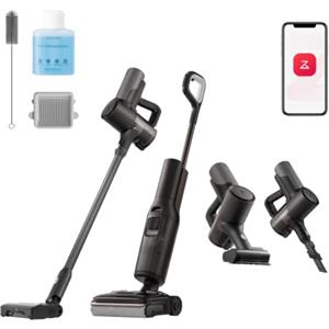 roborock F25 Pro Turbo Combo Aspirapolvere Lavapavimenti Senza Fili, Tecnologia di Pulizia HyperScrub, 25.000 Pa, Autopulizia e Asciugatura a 95 °C, Design Piatto a 180°, Anti-Groviglio, 60 min, Wi-Fi