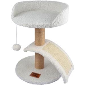 Love Story Albero per gatti con giocattolo e tiragraffi, 30 x 40 cm, colore: Ecru Wooly