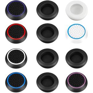 AYESY Joystick Cap, 12 Pezzi Tappi Pulsanti per Grip compatibile con PS5 Tappi Pulsanti in Silicone Copertura gommini joystick compatibile con PS4 e Xbox Protezione Grip Joystick Cap Accessori